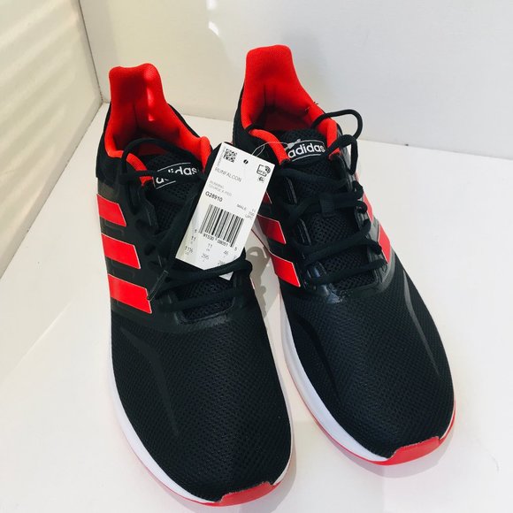 ADIDAS Run Falcon Athletic Running Shoes Sneakers Mens Sz 11.5 Red Black NEW NWT - Picture 3 of 8